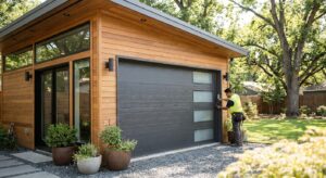 Garage door installation for accessory dwelling units