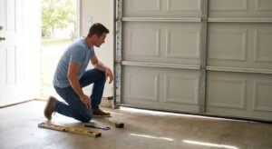 How to fix a garage door that closes unevenly